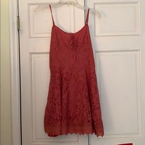 Worn once size small dark rose lace dress